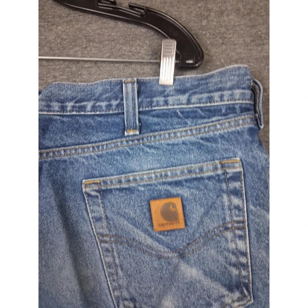 Carhartt Mens‎ Jeans 40x30 Blue B460 DVB Denim Relaxed Fit Workwear Classic